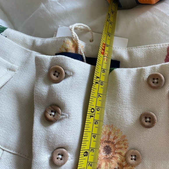 THE ANIMALS OBSERVATORY Kids Camel Linen High Waisted Trousers Size 8 - Picture 7 of 8